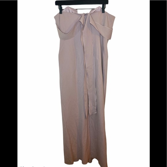 Topshop Lavender Crepe Bandeau Column Dress, sz12 - Picture 6 of 9